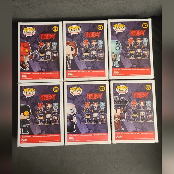 Full Set of 6 Funko Pop! Comics Hellboy Vinyl figure 2017 Vaulted🔥 - Picture 2 of 6